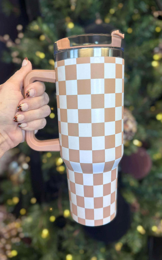 Checkered 40oz Tumbler*