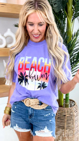 Sunset Beach Bum Garment Dyed Graphic T-shirt