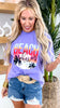 Sunset Beach Bum Garment Dyed Graphic T-shirt**