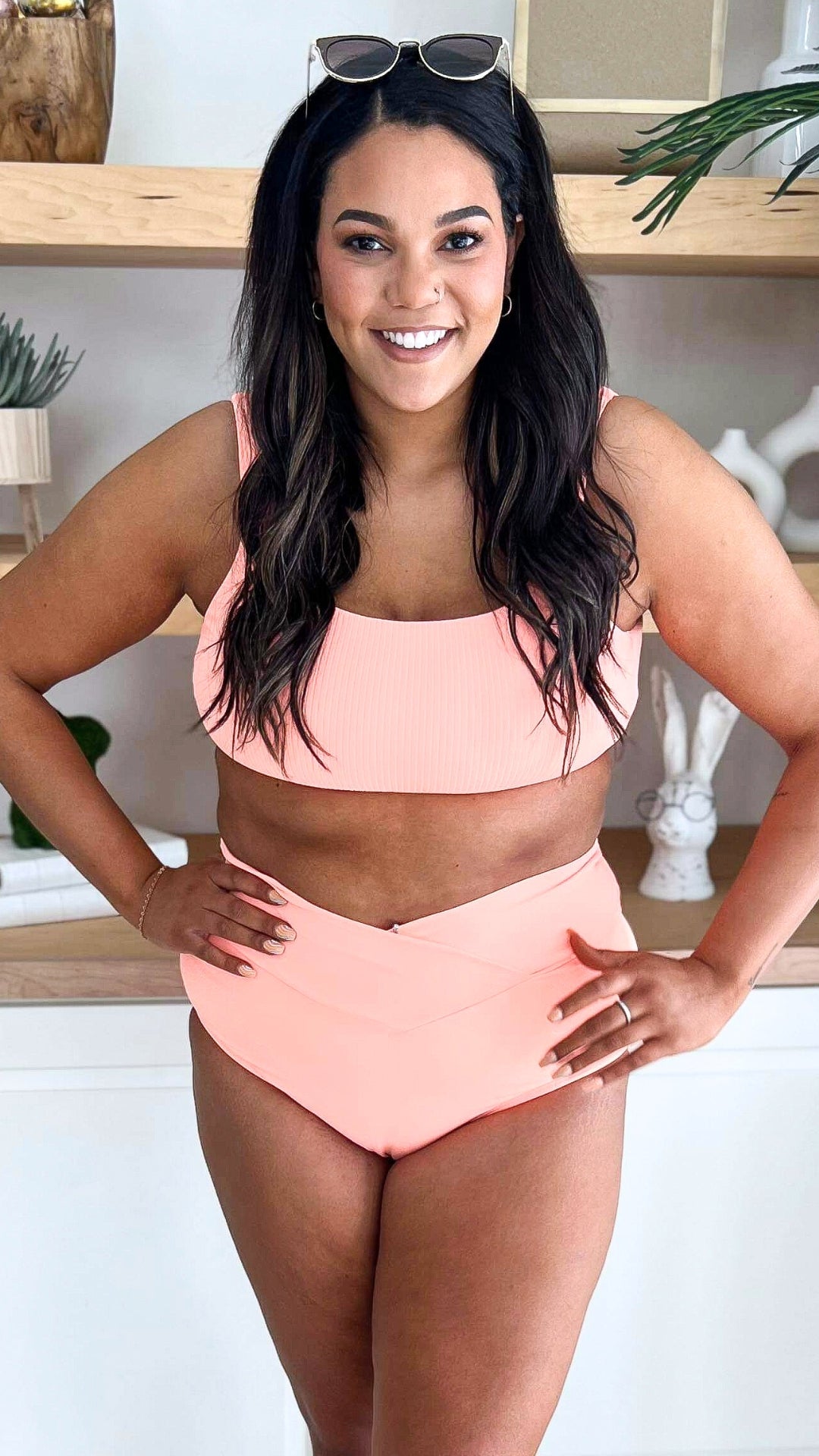 Seashell Twisted Back Swim Top | Sherbert Splash (TOP ONLY) - Final Sale