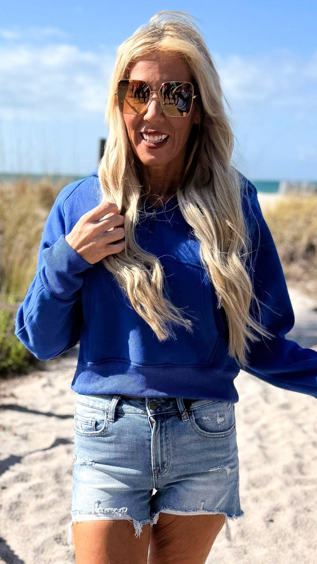 The Ava Everyday Royal Blue Hoodie by Salty Wave