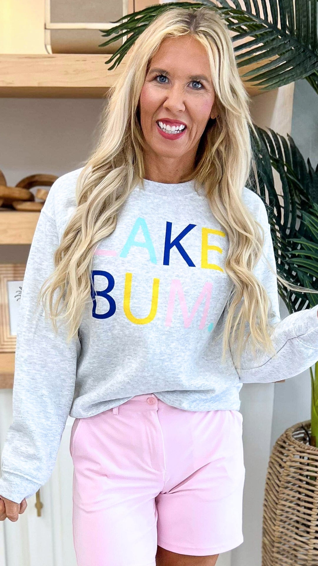 Lake Bum Graphic Crewneck Sweatshirt