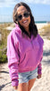 The Ava Mauve 1/2 Zip Mock Neck Sweatshirt by Salty Wave**DEAL-COUPON EXCLUDED