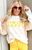 Choose Happy Oversized Sweater - Final Sale