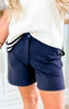 6.5 Inch Black Everyday Bermuda Chino Shorts by Salty Wave