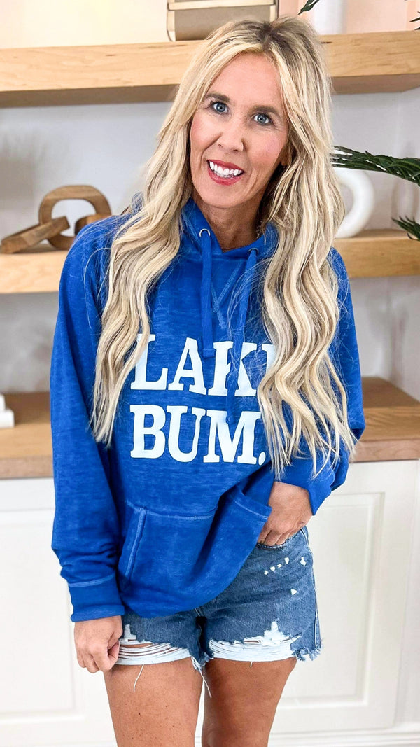 (LIMITED EDITION ) Lake Bum Hoodie 8915 - Blue**