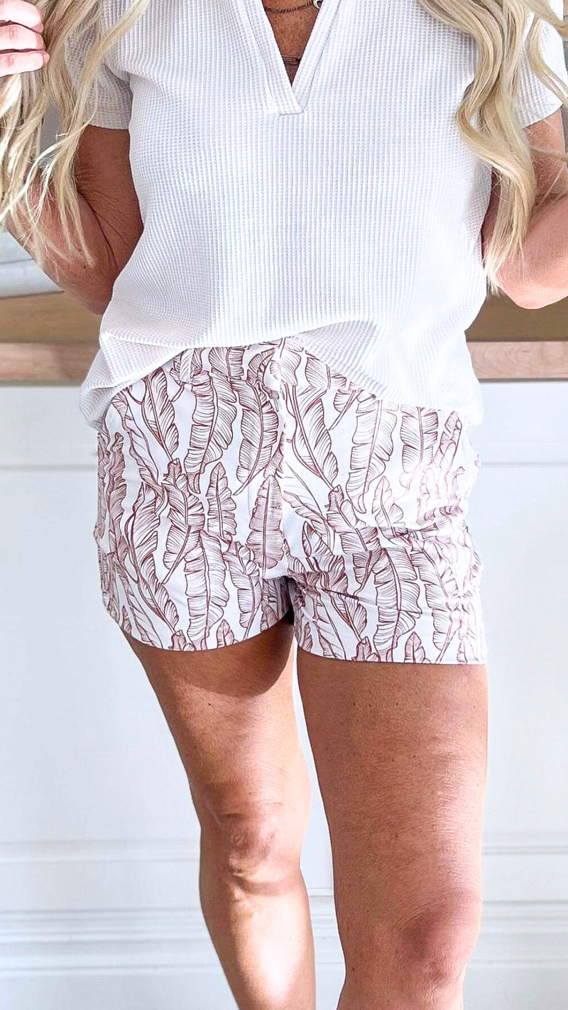 Rust Feather Perfect Everyday Chino Shorts by Salty Wave