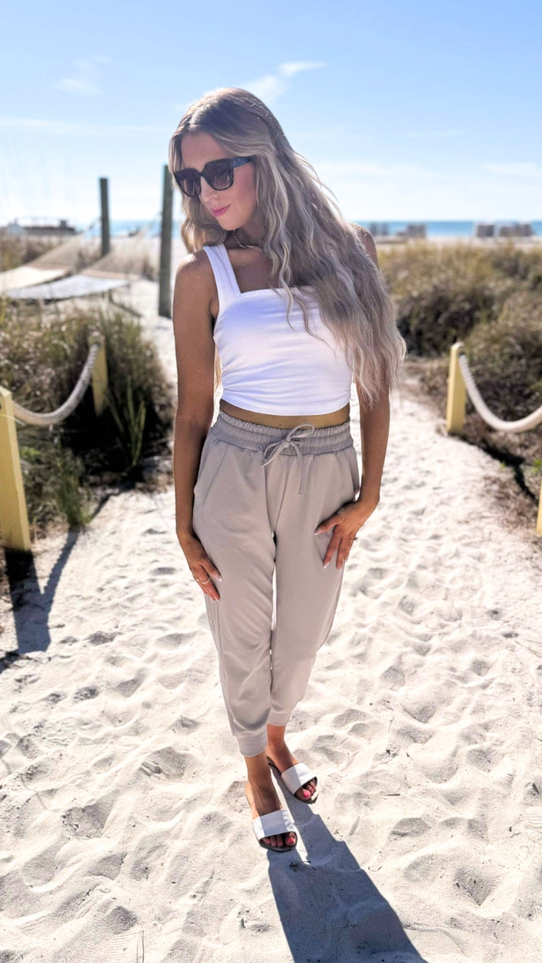 Misty Grey Everyday Joggers by Salty Wave