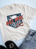 Baseball Ballpark Summers Garment Dyed Graphic Boxy Crop T-shirt - Final Sale