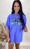 Mardi Gras Ribbon Garment Dyed Graphic T-shirt - Final Sale