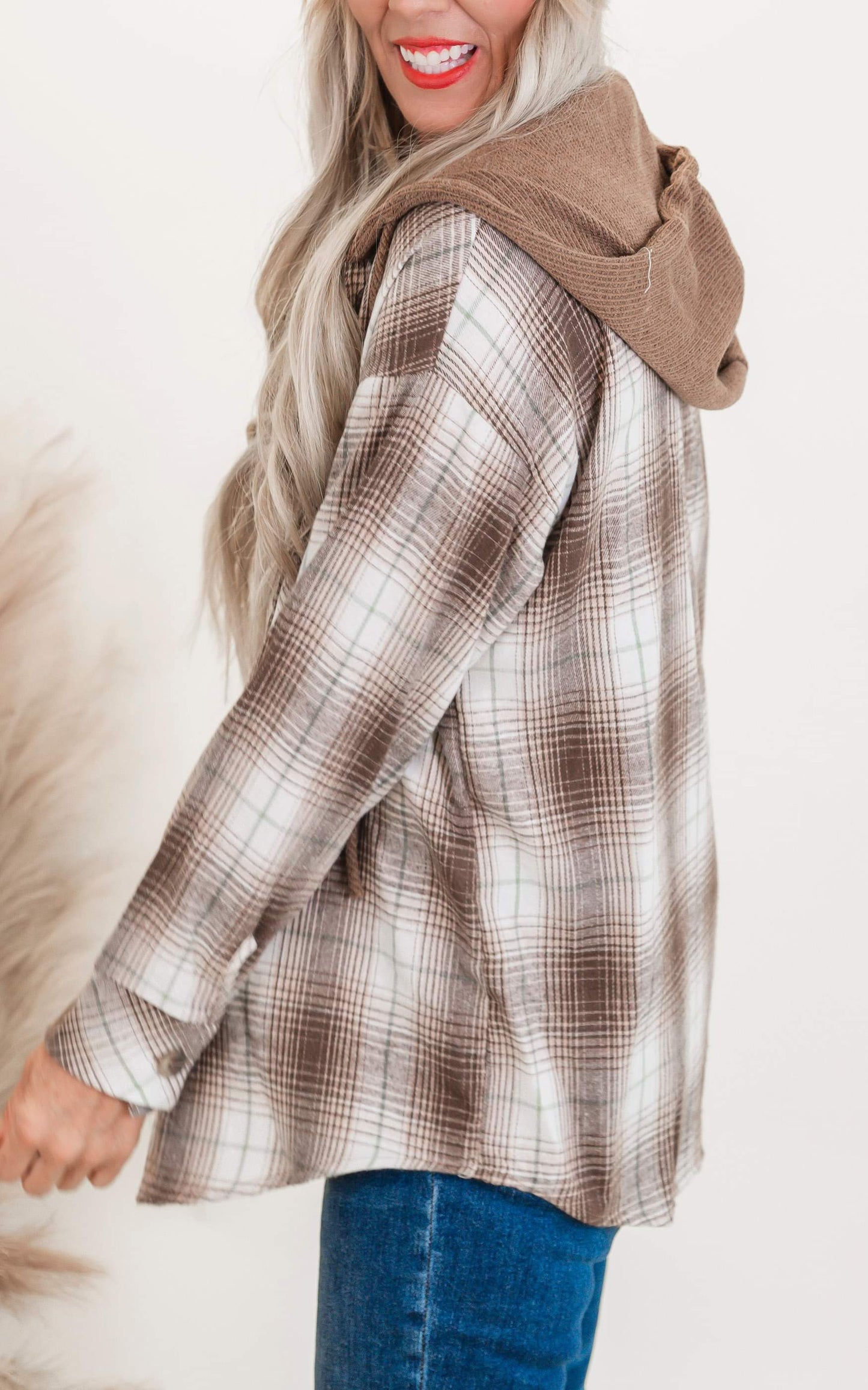 Harvest Hugs Plaid Shacket