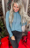 Ribbed Knit Turtleneck Long Sleeve Top* - Final Sale