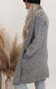 Heathered Chevron Shawl Cardigan