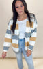 A Touch of Gold Striped Cardigan - Final Sale