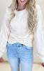 Soft Cable Knit Sweater Top