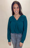 Teal Long Sleeve Solid Knit Top *DEAL - COUPON EXCLUDED