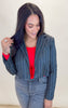 Striped Cropped Blazer **DEAL - COUPON EXCLUDED