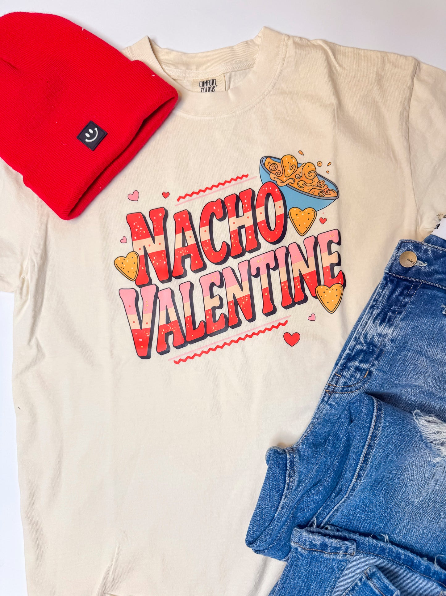 Nacho Valentine Garment Dyed Graphic T-shirt