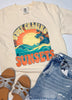 Busy Chasing Sunsets Garment Dyed Graphic T-shirt