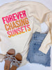 Forever Chasing Sunsets Pigment Dyed Graphic Sweatshirt