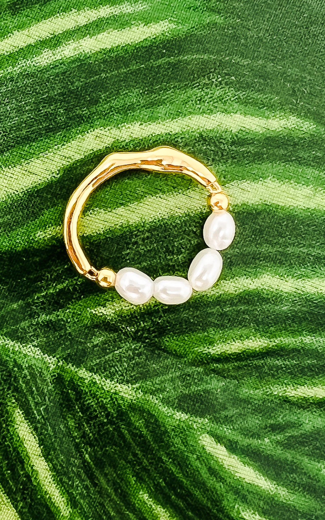 Triple Pearl Ring