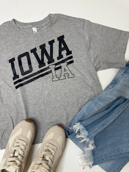 IOWA Fine Jersey Boxy Graphic Tee