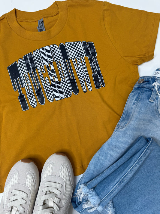 Touchdown Garment Dyed Graphic Boxy Crop T-shirt