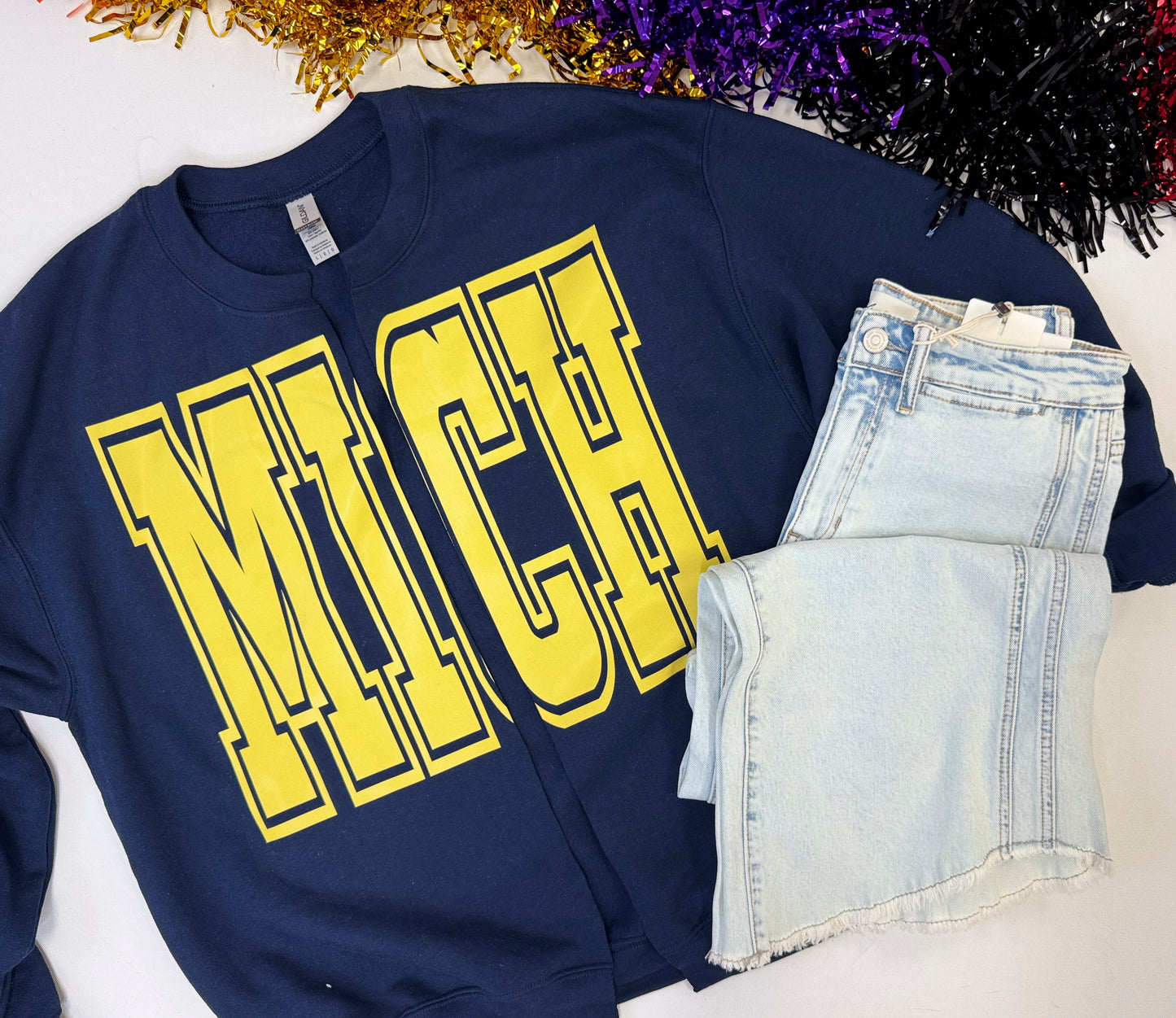 MICH State Custom Sweatshirt Cardigan