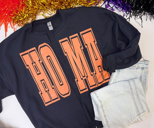 HOMA State Hand Cut Sweatshirt Cardigan