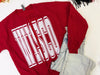 WISCO State Hand Cut Sweatshirt Cardigan