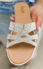 Flair Clear Rhinestone Sandals | Corky