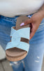 Bonny Lt Blue Denim Wedge | Corkys - Final Sale