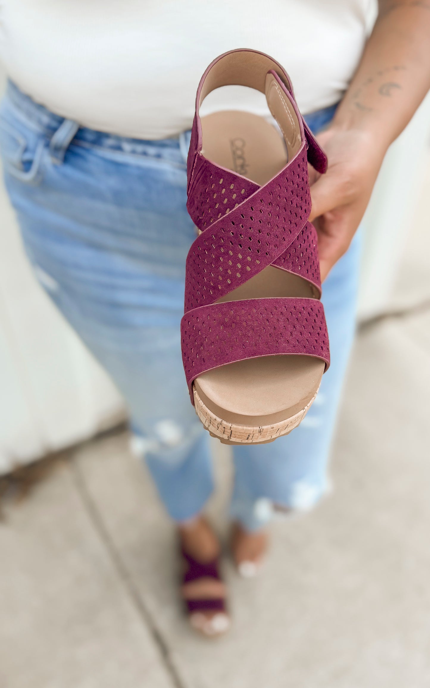 Guilty Pleasure Faux Suede Wedges | Corkys