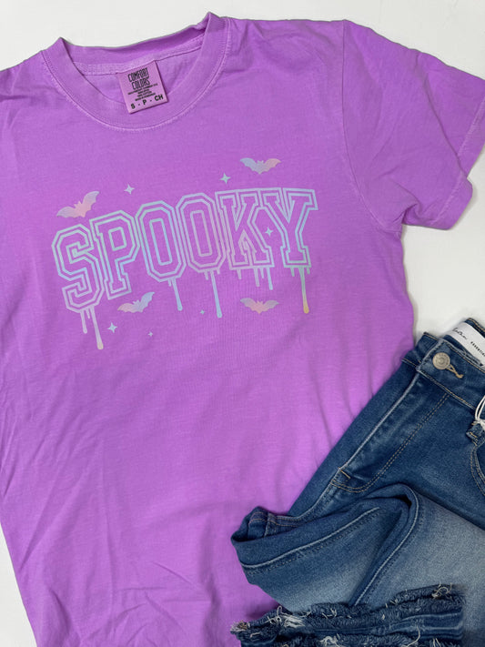 Iridescent Spooky Garment Graphic T-shirt