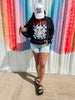 Baseball XX Smiley Fleece Graphic Sweatshirt**