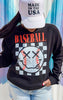 Baseball XX Smiley Fleece Graphic Sweatshirt**
