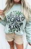 Just a Girl Who Loves Plants Graphic Crewneck Sweatshirt