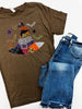 Haunted Patchwork Witch Graphic T-shirt