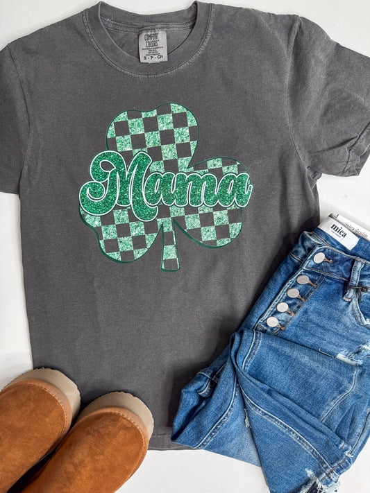 Lucky Mama Garment Dyed Graphic T-shirt