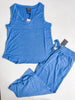 Marine Blue Sleeveless Top