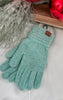 C.C. Mint Chenille Touchscreen Gloves