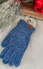 BLACK FRIDAY DEAL: C.C. Dark Denim Chenille Touchscreen Gloves