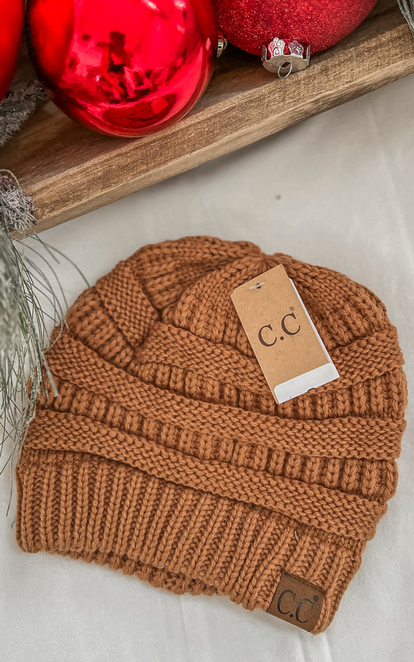 HOLIDAY DEAL:Toasted Almond CC Beanie