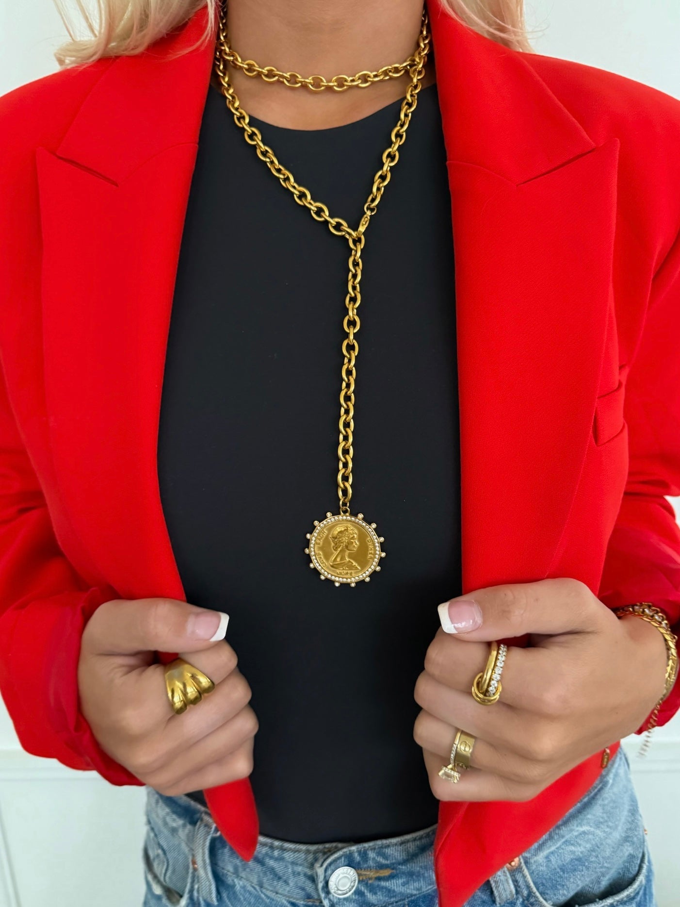 XL COIN NECKLACE**PINK FRIDAY PREORDER