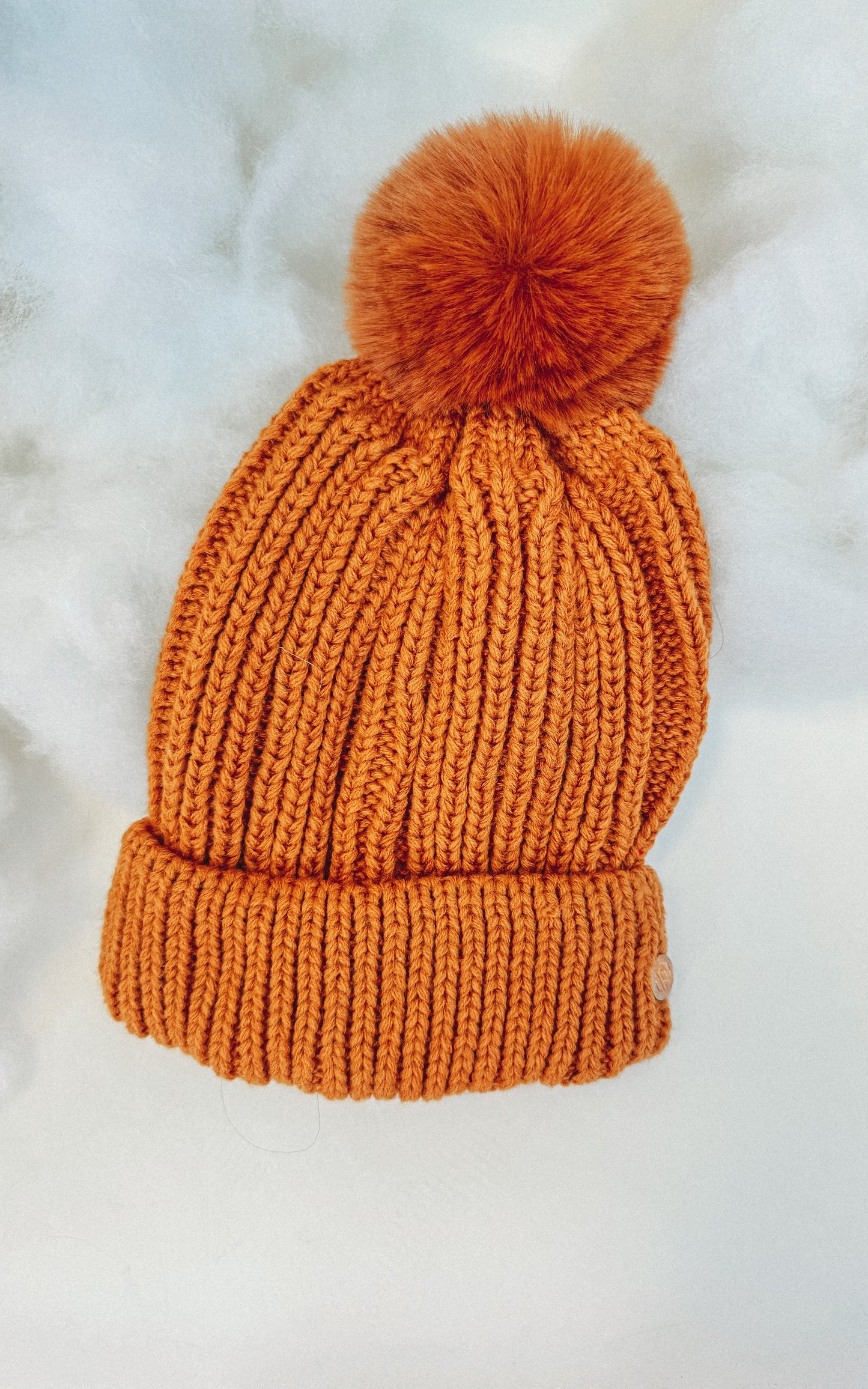 Classic Ribbed Beanie w/ Pom Pom - Final Sale