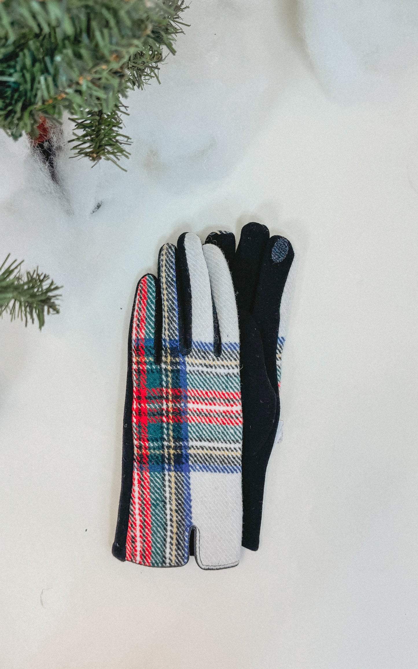 Symmetrical Plaidberry Gloves