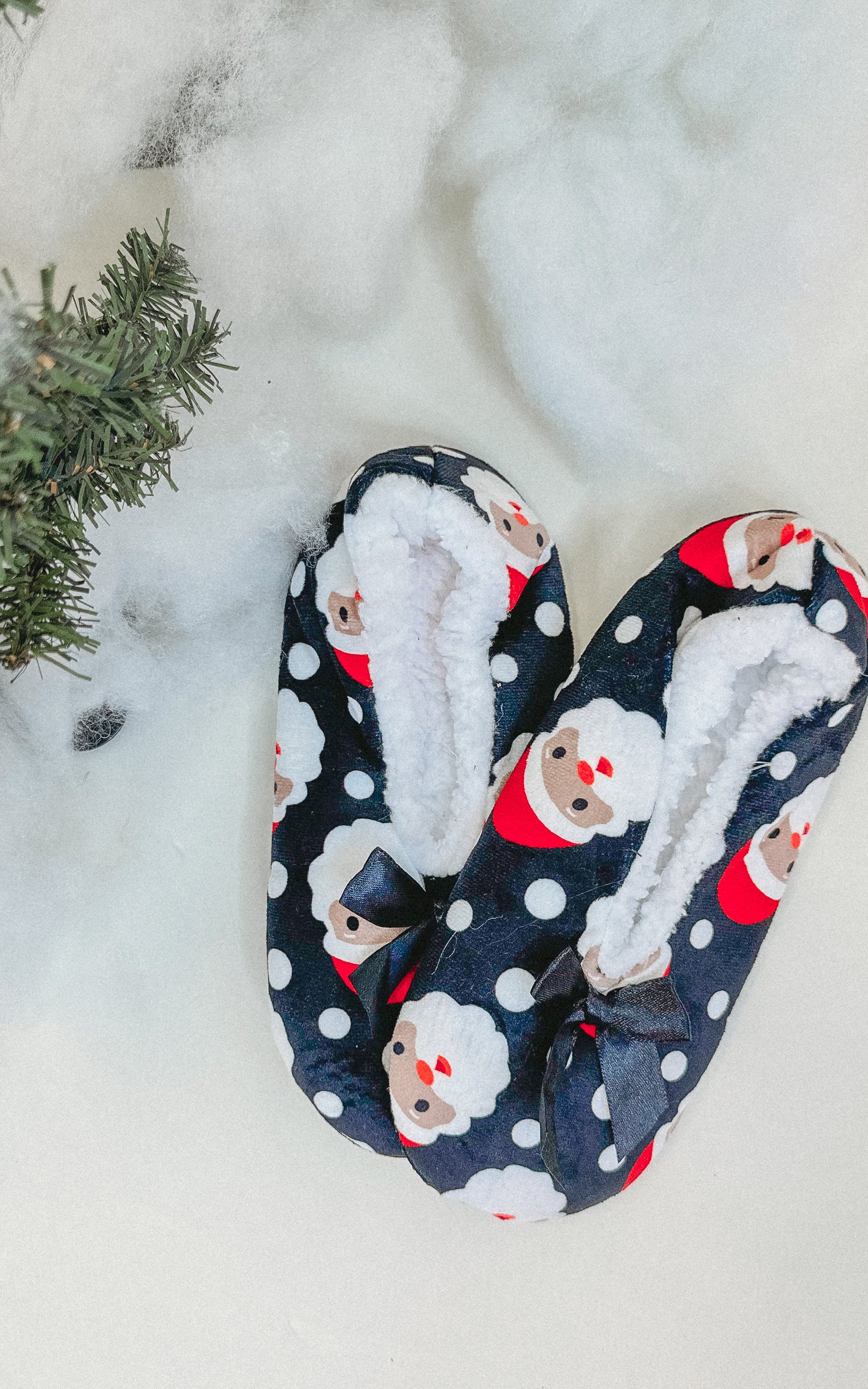 Holiday Fuzzy Sock Slippers