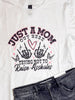 Just a Mom Trying Not to Raise Assholes Graphic T-shirt