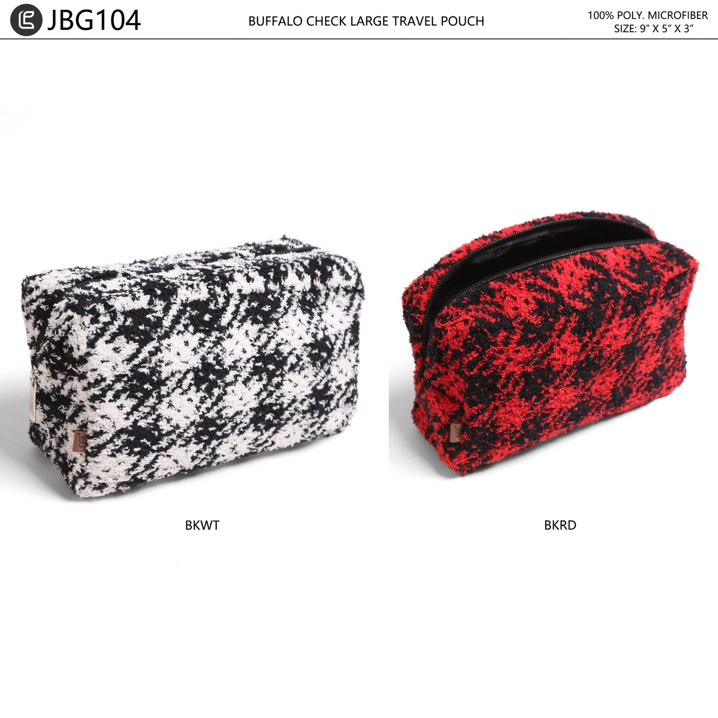 Buffalo Check Travel Pouch **DEAL-COUPON EXCLUDED