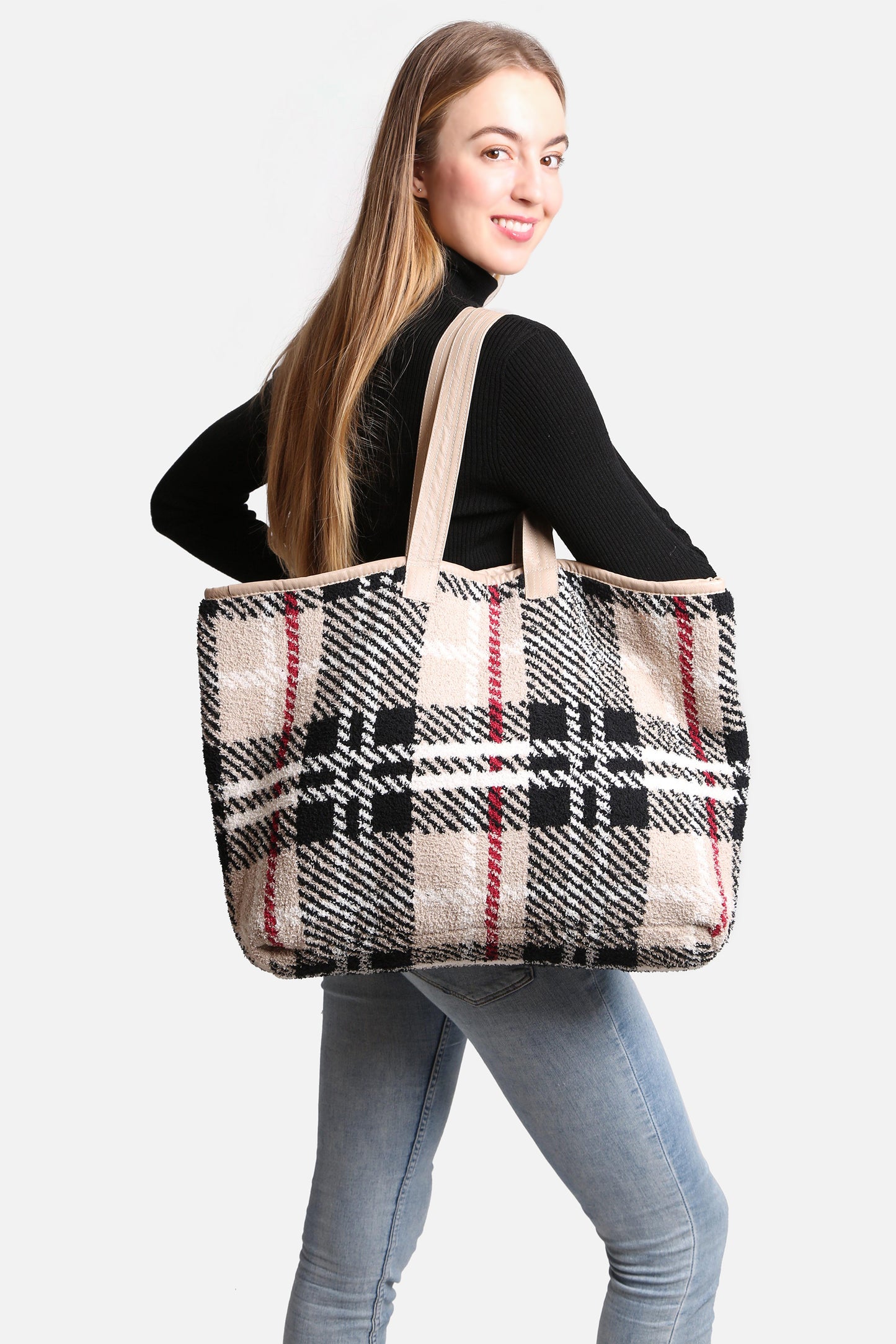 Plaid Tote Bag